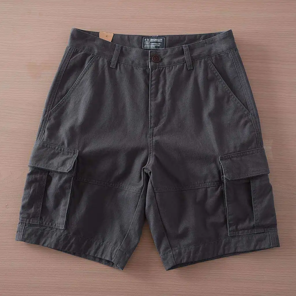 

Men's Camouflage Workwear Shorts Four-Pocket Five-Five Mid-Pocket Multi-Wear Resistant Dirt-Friendly Cotton Blend Summer Shorts