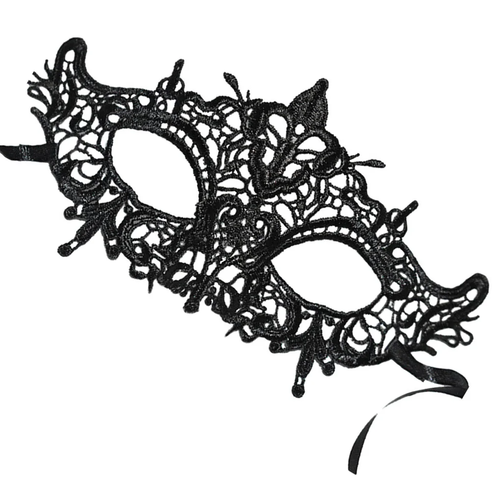 

Exquisite Black Lace Mask High-End Eyecup for Halloween Masquerade Dance Club Masquerade Cosplay Party Ball Lace Mask