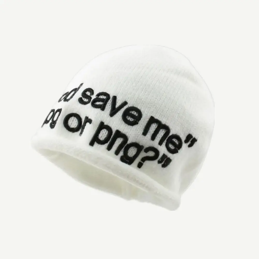 2023 إلكتروني التطريز محبوك قبعة Y2K قبعات صغيرة من الصوف بارد الدفء سدادات حماية الأذن قبعة النساء #1