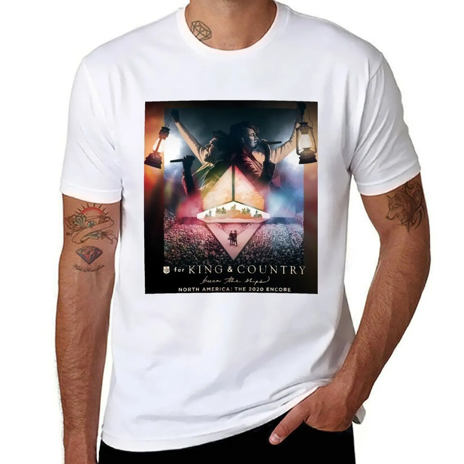 

FOR THE KING & COUNTRY BURN THE SHIPS TOUR T-Shirt man t shirt luxury essential t shirt T-Shirt