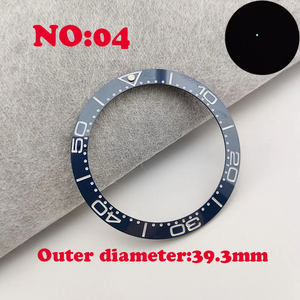 39/39.3/40.7mm Sloping/Flat Luminous Ceramic Bezel Insert Replacement fit TAG HEUE automatic watch nh35