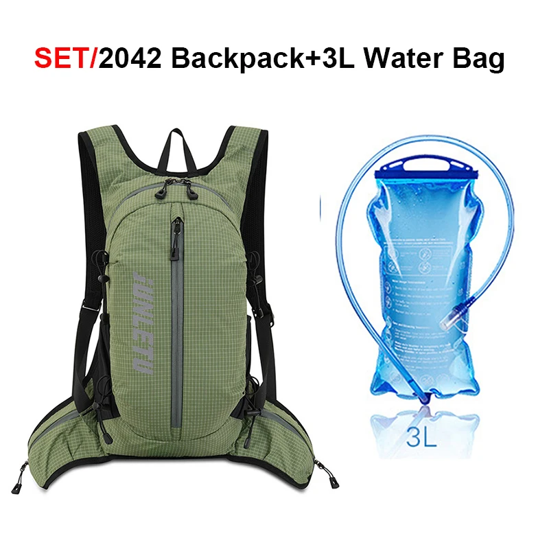New Outdoor Sports Backpack Water Bag Set 3L Cycling Water Bag Rucksack Rainproof Nylon Hiking Hydration Daypack view 4