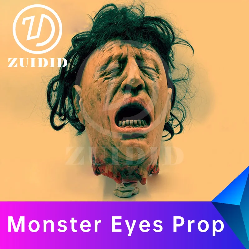 escape room Monster Eyes Prop wireless fake head hidden monster eyes Put eyes to unlock escape game ZUIDID