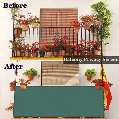 Blackish Green HDPE Sun Shade Net Balcony Privacy Screen Terrace Pergola Garden Buildings Sunshade Net Balcony View Breeze