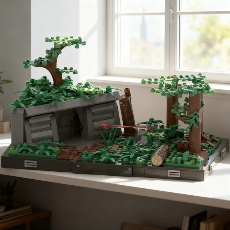 

674pcs MOC Endor Bunker Diorama Collection Episode Star Battle UCS Model Building Blocks Architecture Christmas Gifts Toys Kids