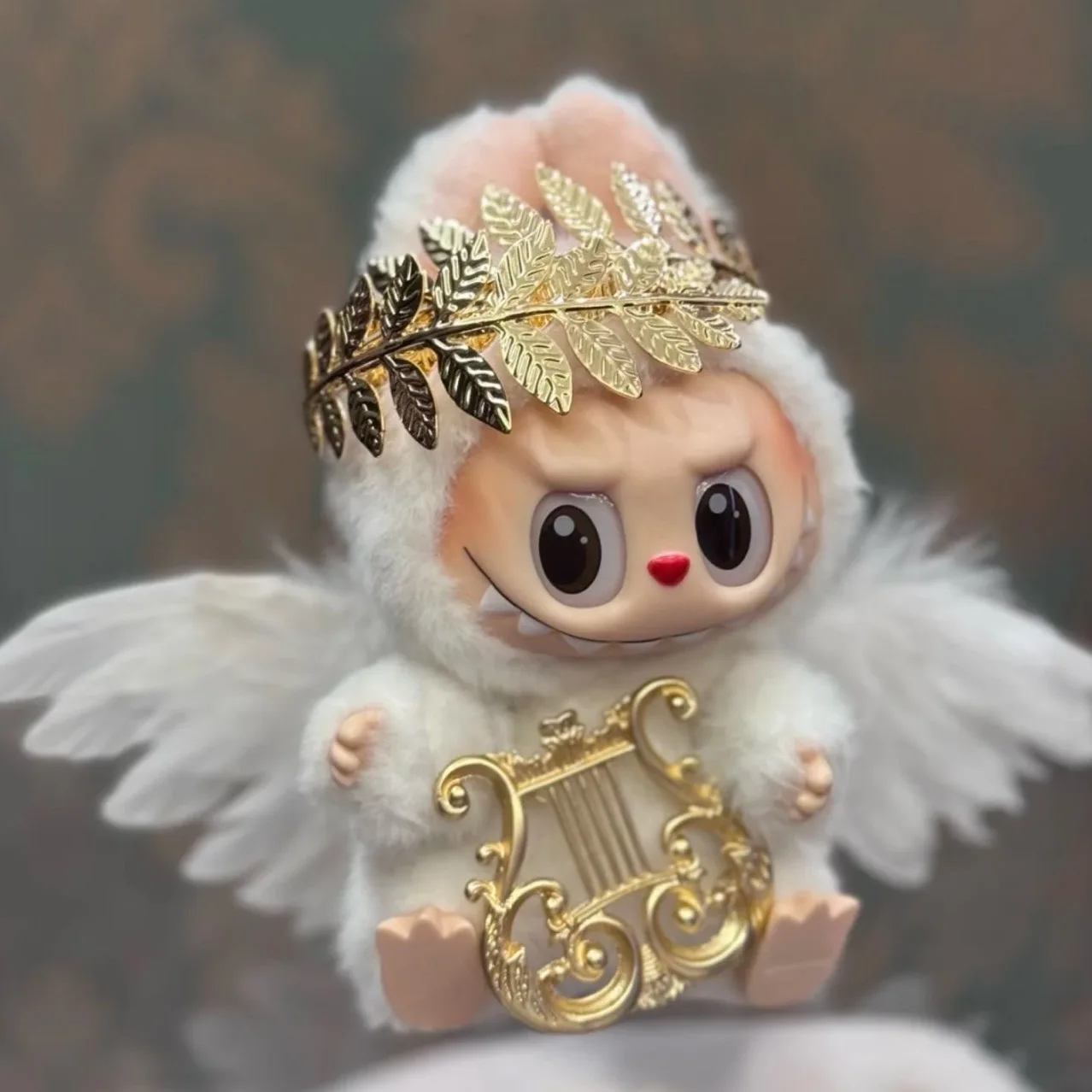 

17cm Labubu Sitting Party Doll Clothes Labubu Vinyl Pendant Angel Wings Outfit Labubu Outfit Clothing Accessories for 1st-3rd