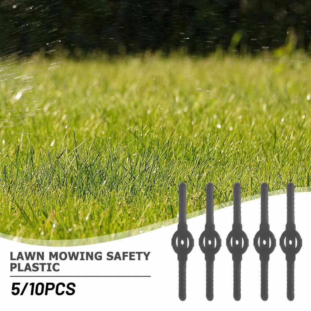 5 pz/10 pz più lame di plastica strumento di ricambio per tosaerba da giardino tagliaerba elettrico 139mm per scene da giardino