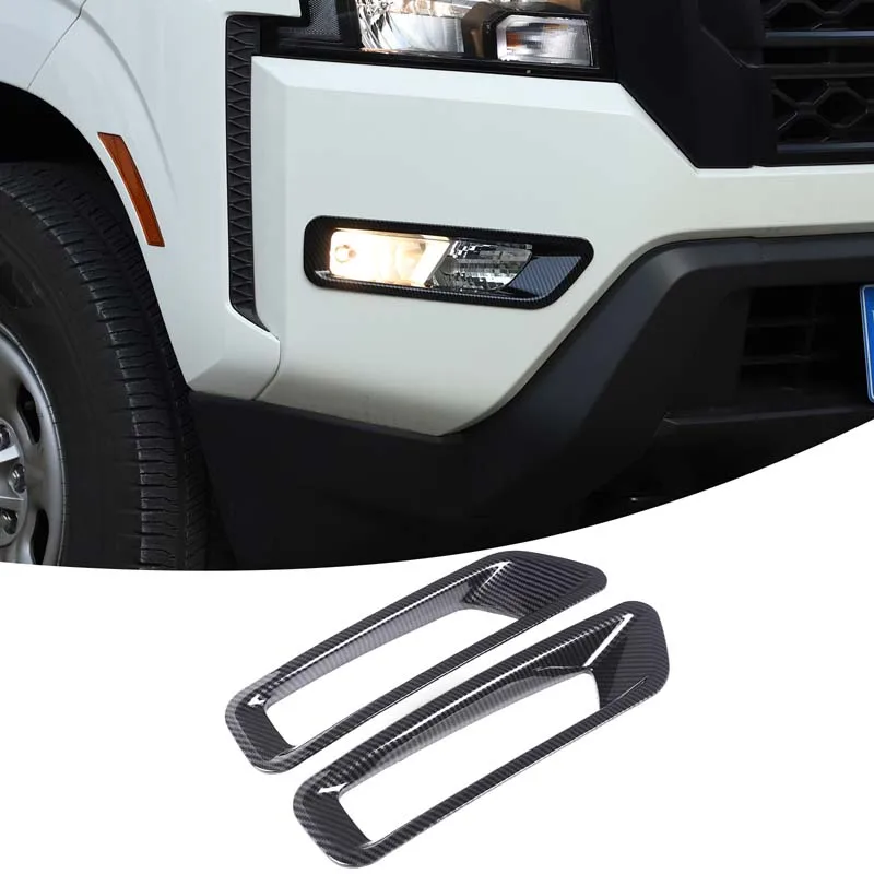 Fog Light Frame Decoration Fog Light Bezel Trim Sticker Car Fog Lamp Garnish Car Accessories For Nissan Frontier D41 2022-2024