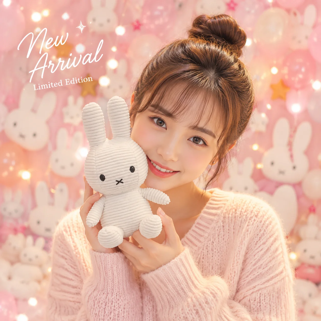 Miffy Plush Soft Cotton Baby Sleeping Comfort Dolls Cute Accompanying Toys Children Easter Gift Decoration