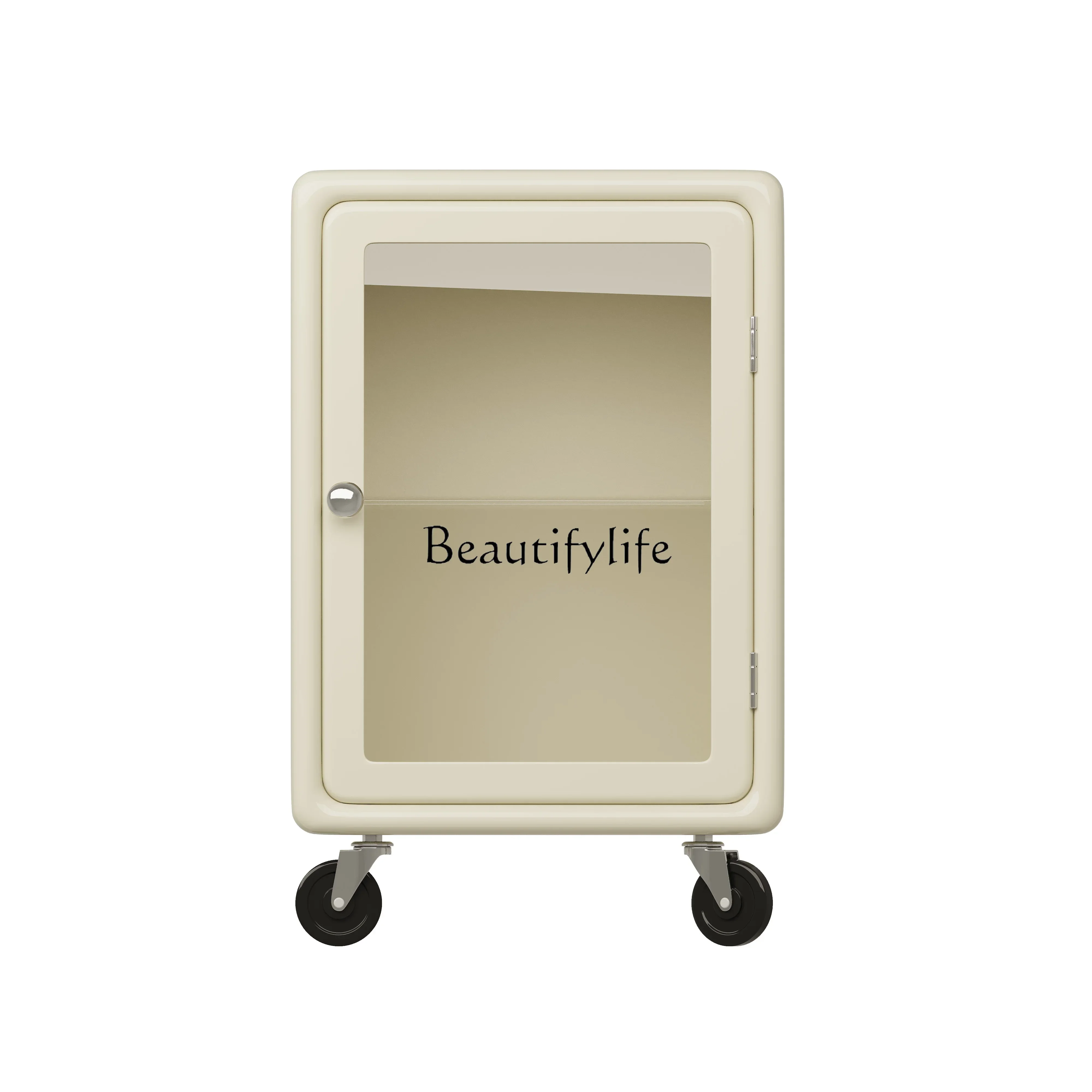 

FG43*French simple cream Bauhaus bedside table small apartment living room bedroom bedside table