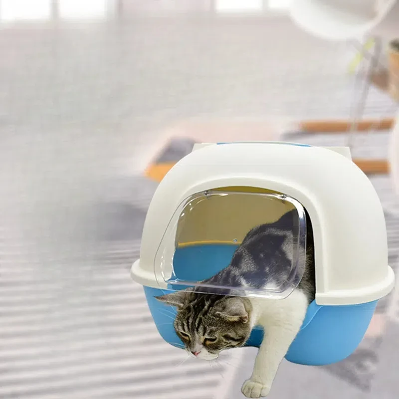 

Pet Cleaning Cat Toilet Products Plastic Large Space Box Cat Litter Box Cat Litter Trays