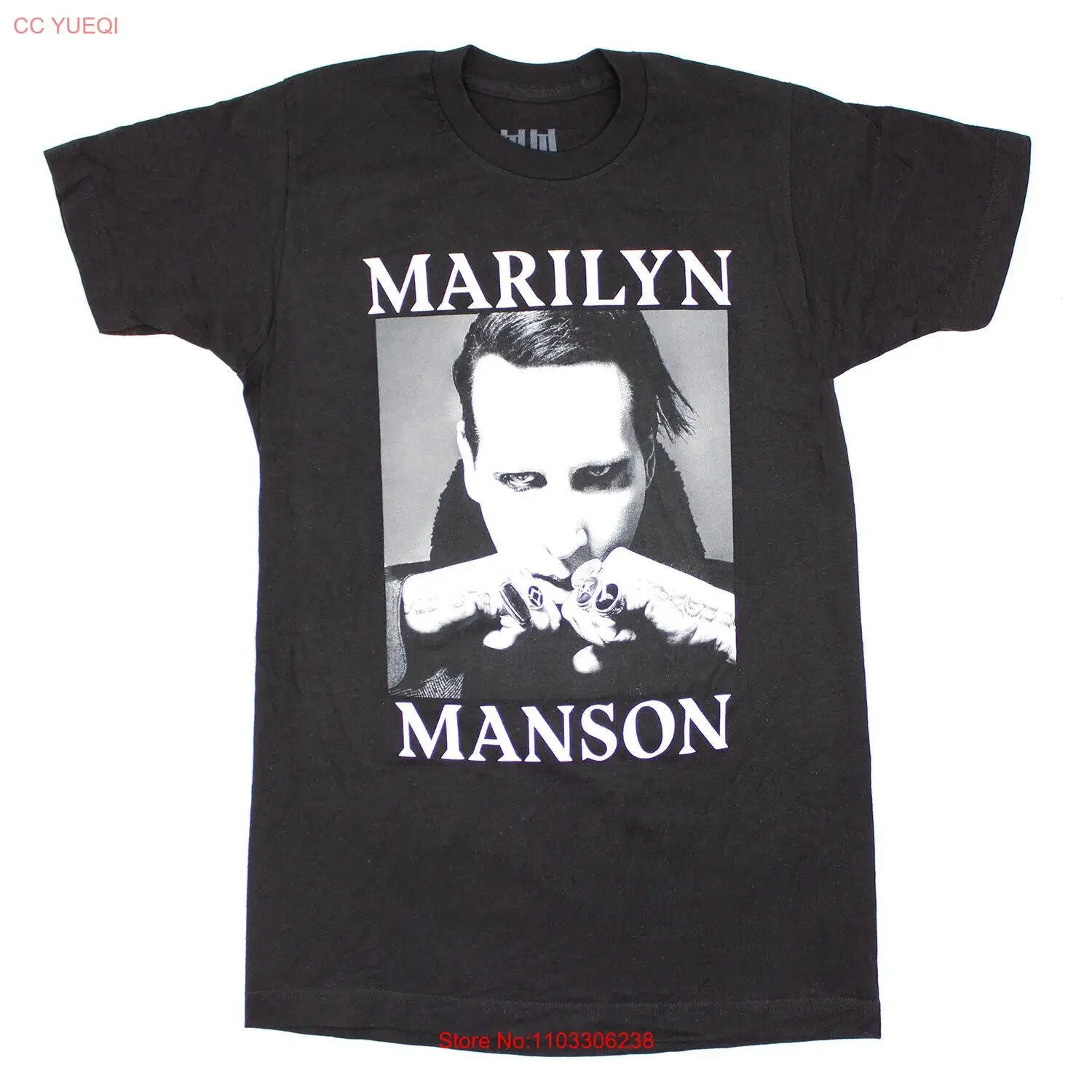 Men's Marilyn Manson Fists US - Canada Tour Tee T-shirt Medium Black