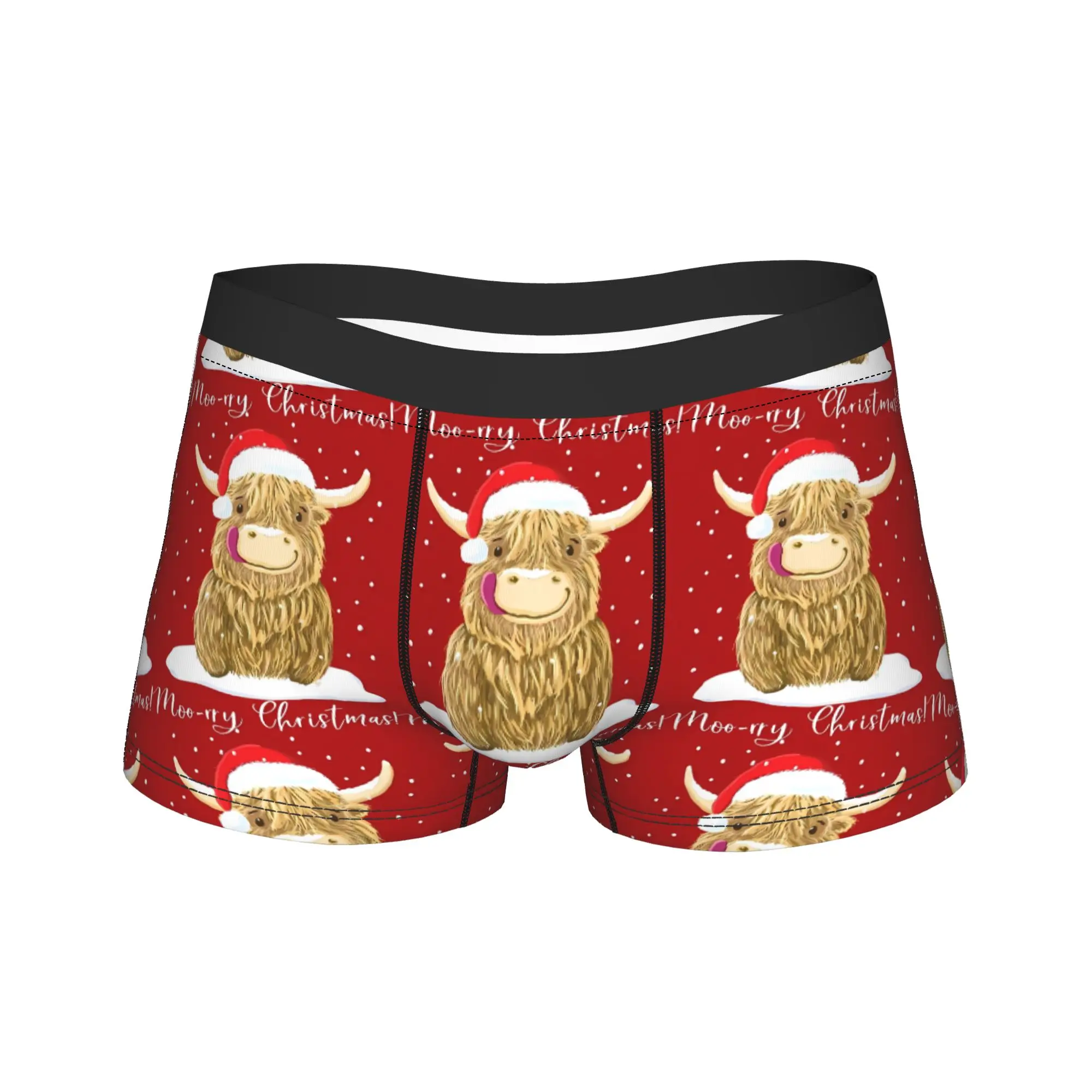 

Highland Cow Men'S Boxer Briefs, Style Print Breathable Underwear, Comfortable Daily & Casual Wear