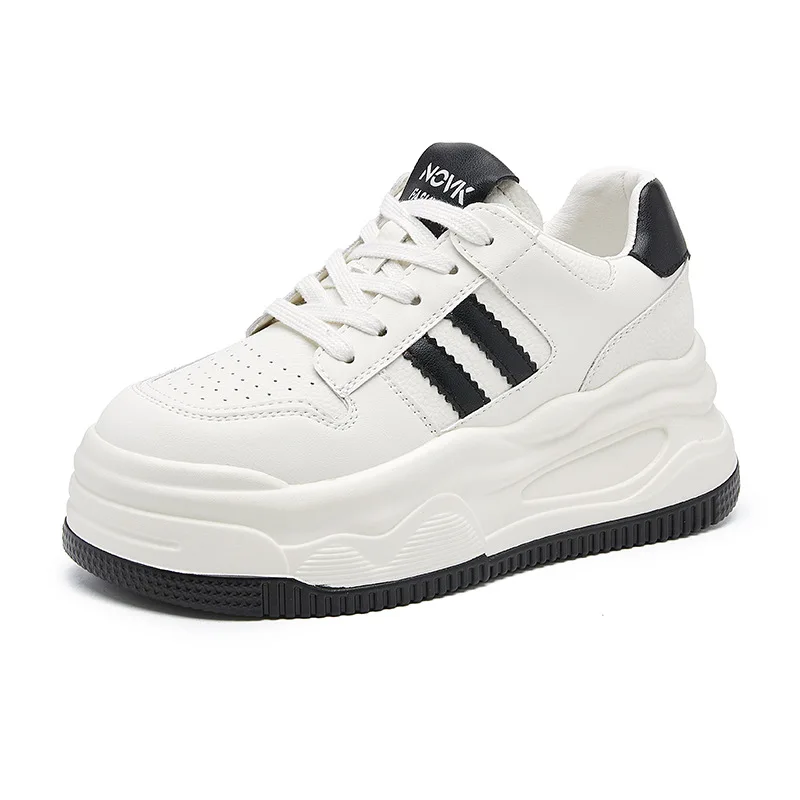 Повседневная обувь Женская спортивная обувь Износостойкие и дышащие женские белые женские теннисные кроссовки Женские простые из натуральной кожи