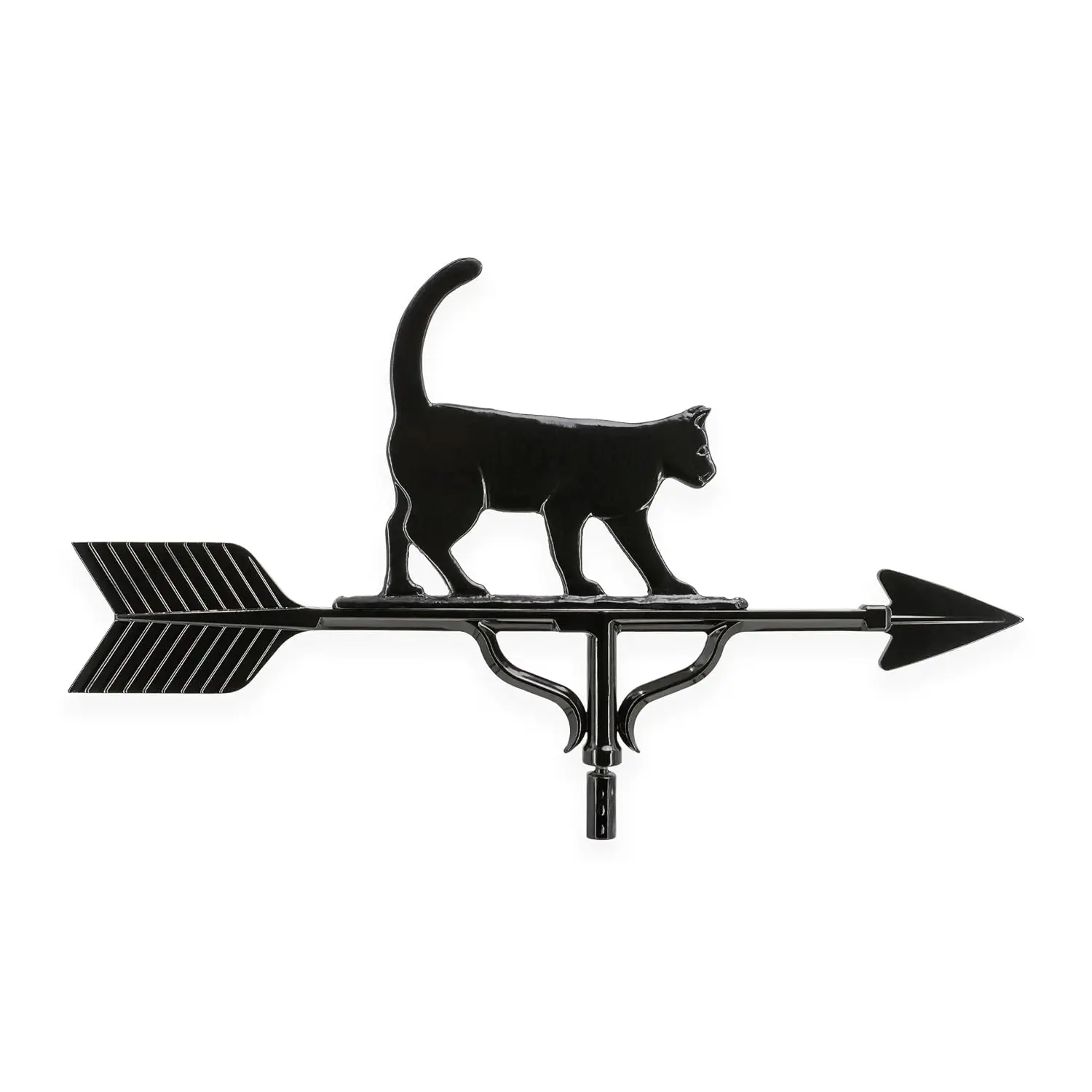 Aluminum Whale Weathervane - Deluxe, Black