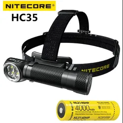 NITECORE HC35 lampe de sauna 2700Lumens haute performance en forme de L Sunshine XP-G3 S3 gible USB aste Lanterne avec batterie 21700