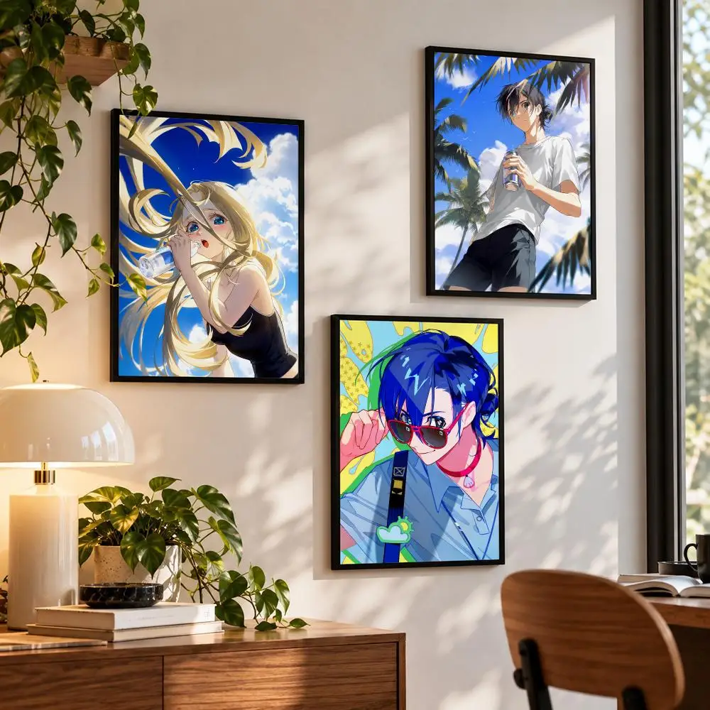 anime Summer Time Rendering Poster Poster HD Self Adhesive Waterproof Wall Art Print Bedroom Living Room Decor Gift