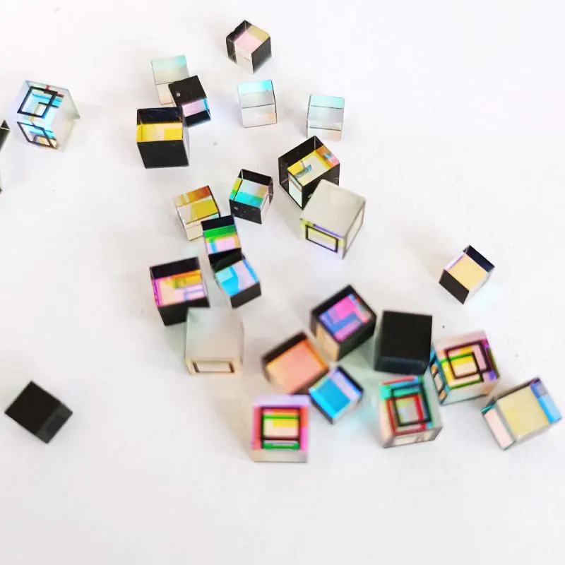 30Pcs Mini Prism RGB Combiner Splitter Optical Glass Square Prism Decoration