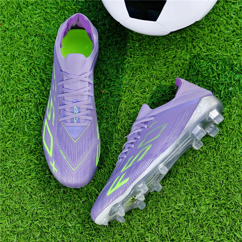 

F50+ High Quality Mens Football Boots Boys Training Studded Fast Soccer Cleats Outdoor Non Slip Football Shoes Chuteira Campo