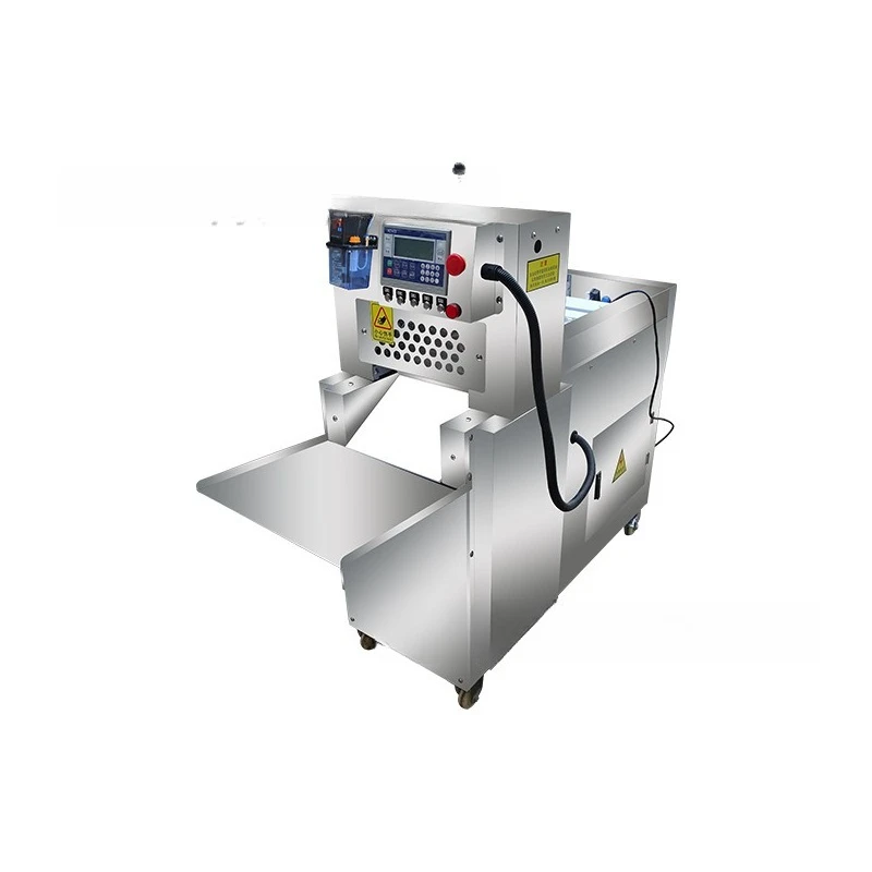 

Numerical control double roll beef and mutton cutting machine frozen meat slicer commercial automatic meat planer