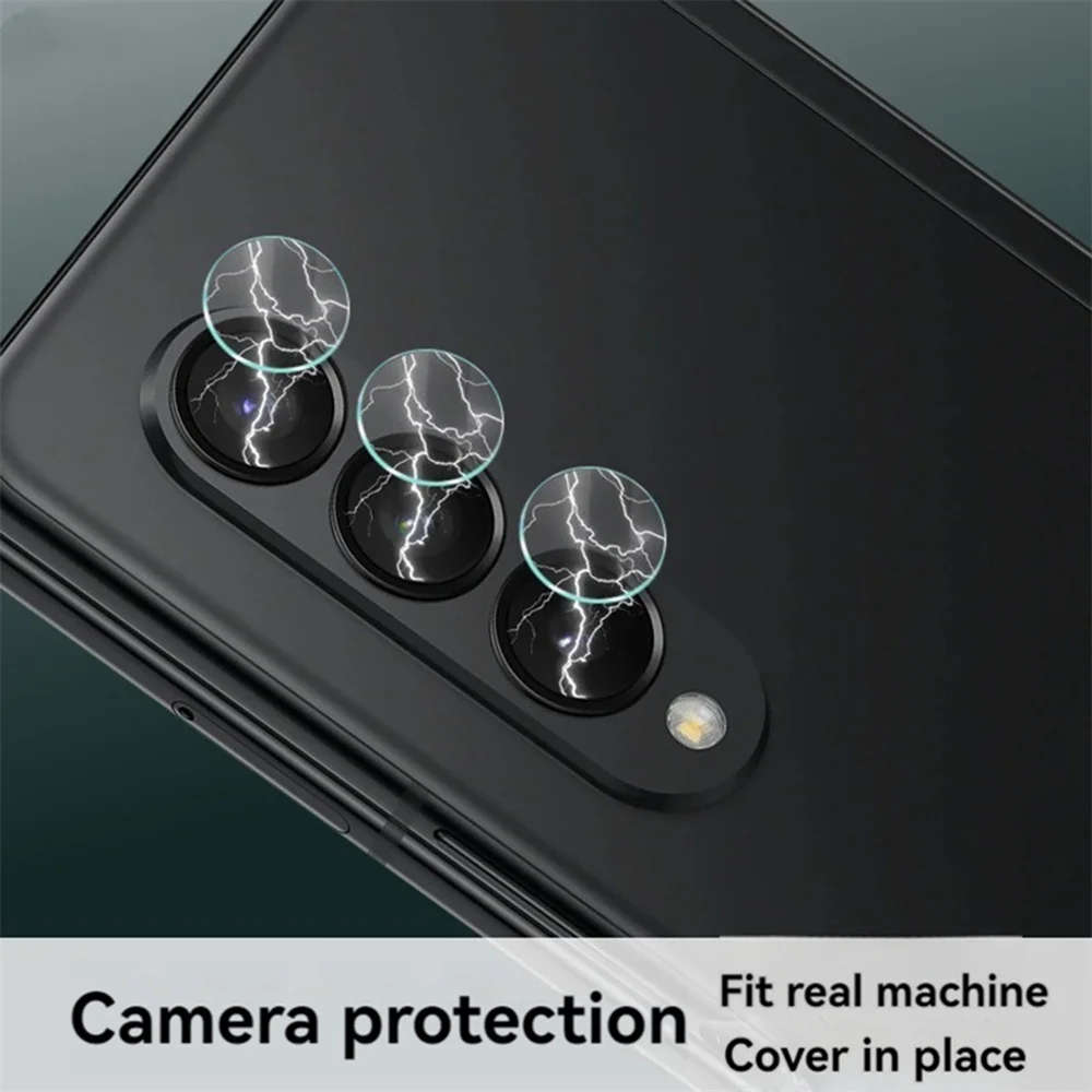 Película de lente de teléfono de vidrio templado redondo para Samsung Galaxy ZFold6, accesorios de película protectora de lente separada