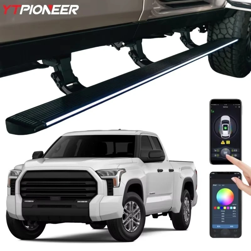 Pickup Truck Automatic Retractable Power Running Boards Electric Side Steps For 2024 2025 2026 Toyota Tundra