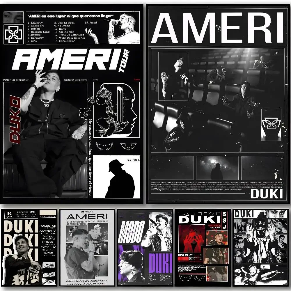 Rock Band D-Duki Poster Self-adhesive Stickers Are Suitable For Any Wall Surface Waterproof Moisture-proof