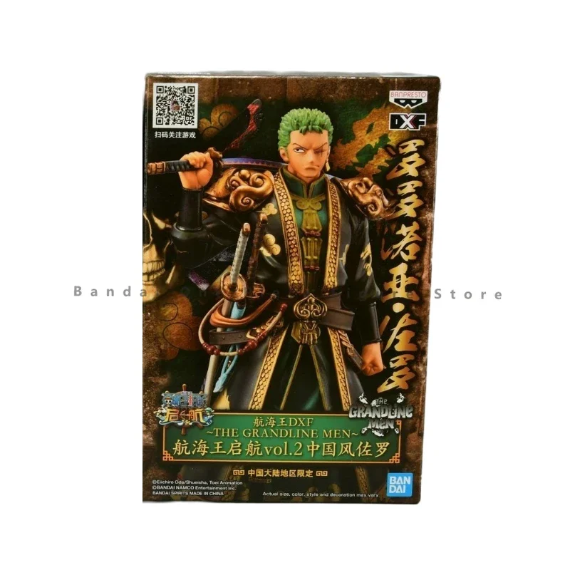 In Stock Original Bandai DXF THE GRANDLINE MEN Wano Zoro Action Gifts Model Animation Toys Collector Figures Anime