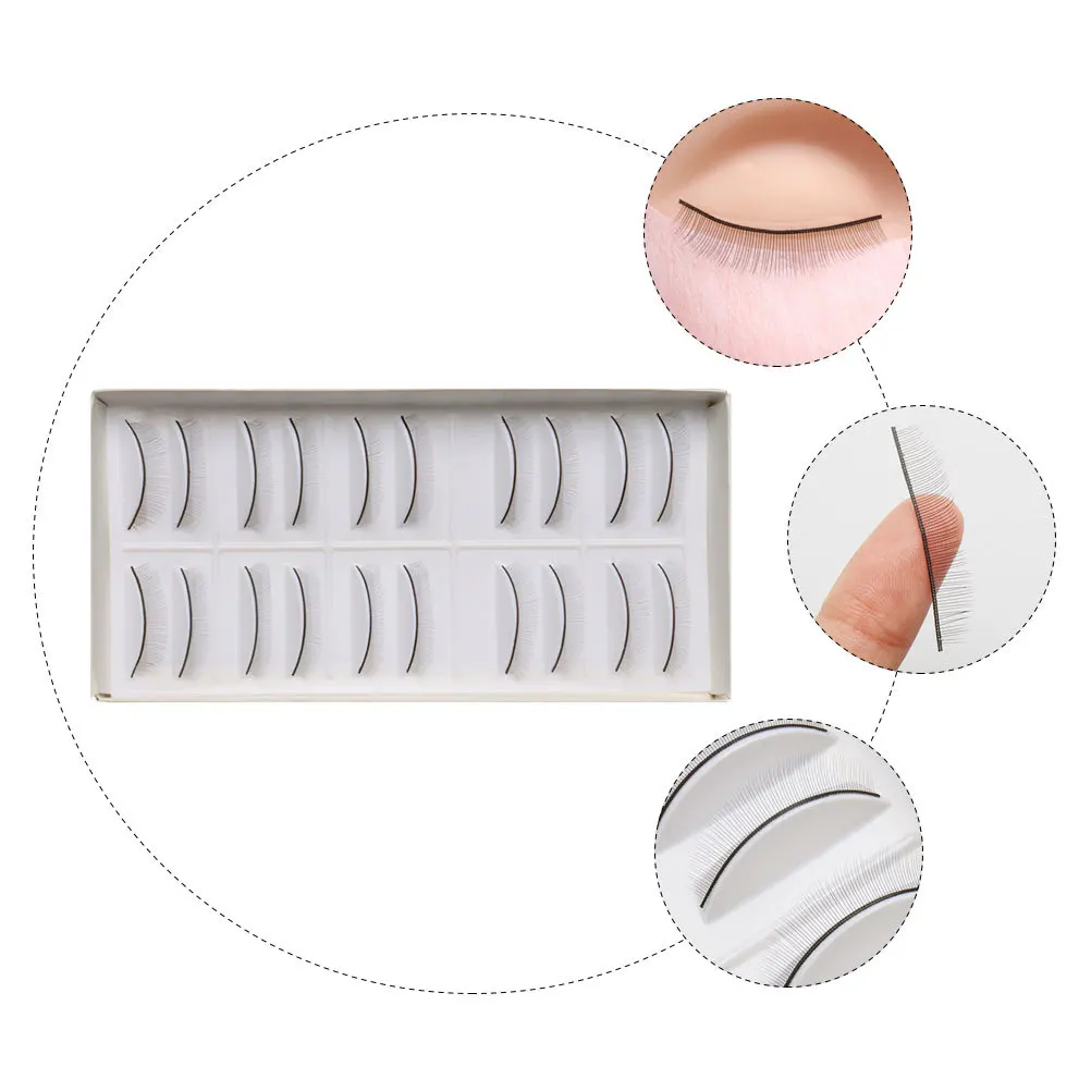 False Eyelashes Practice Lashes Mimic Natural Eyelash Training Extensions For Mannequin Head Eyelash Supplies Makeup
