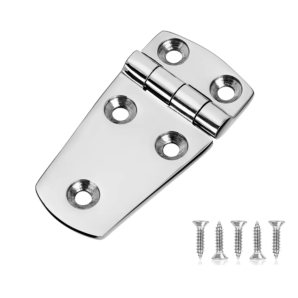 

Marine Boat Hatch Hinges Stainless Steel, 3 inch x 1.5 inches(76 x 38mm) 5 Holes, No Noise, Heavy Duty 316 Ss with Screws