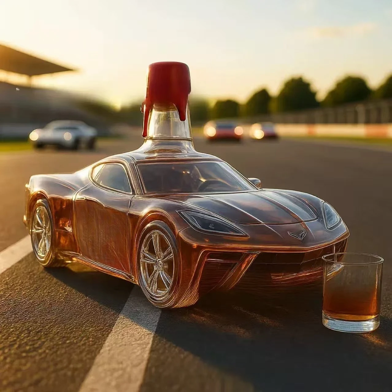 

Креативная автомобильная стеклянная бутылка для виски, красивый спортивный автомобиль, прозрачное стекло, бутылка красного вина, украшение для бара, вечеринки, домашний декор, гаджеты