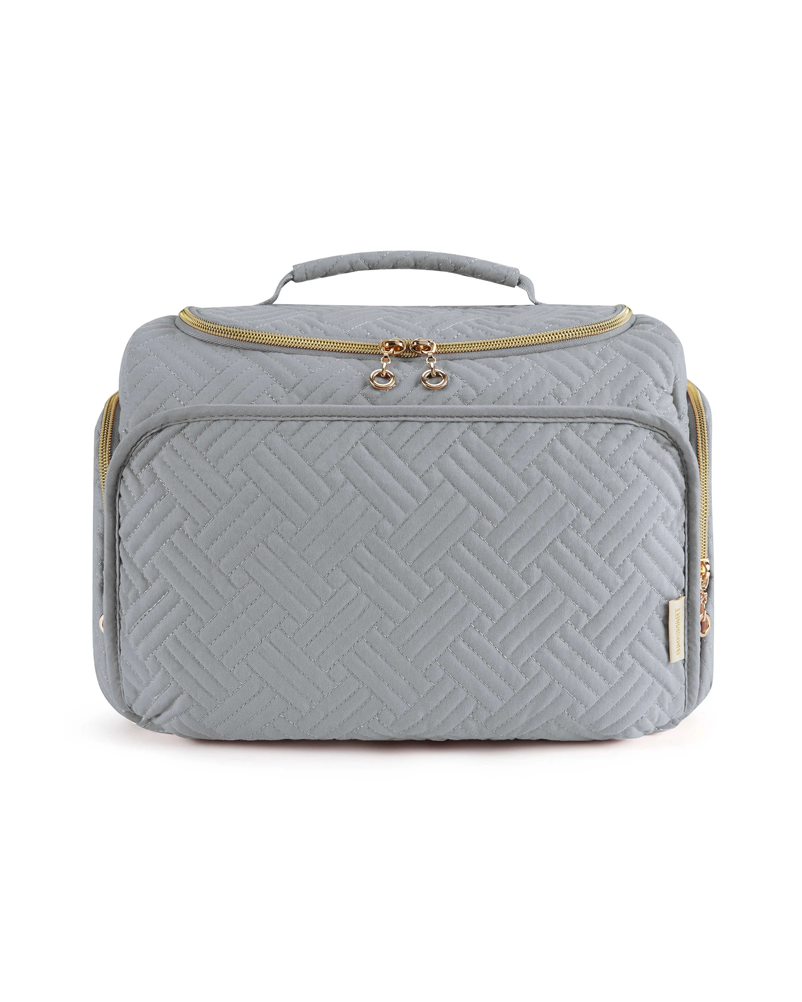 BAGSMART Kosmetiktasche für Make-up-Hüllen, großes Fassungsvermögen, Make-up-Organizer mit Griff, wasserdichte Aufbewahrung von Reise-Toilettenartikeln
