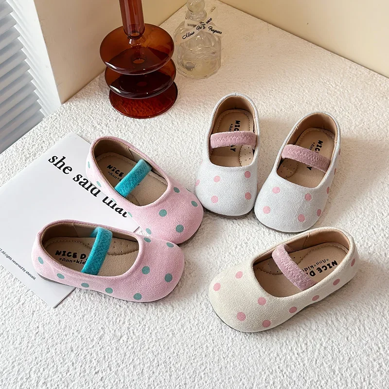 

Children INS Princess Shoes for Baby Girls 2025 Spring New Fashiion Korean Styke Soft Bottom Anti-slippery Versatile Sweet Shoes