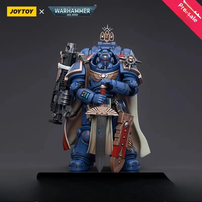 

Pre-sale JOYTOY Dark Source Warhammer 40K Ultramarines Primaris Captain in Gravis Armor 1:18 Action Figure Model Weapons Cloak
