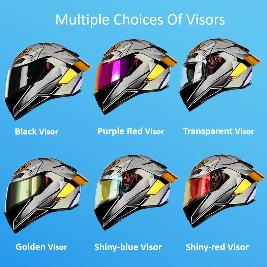 2025 New Carbon fiber material full face helmet, lightweight customizable dual visor, quick release anti crash DOT racing protec