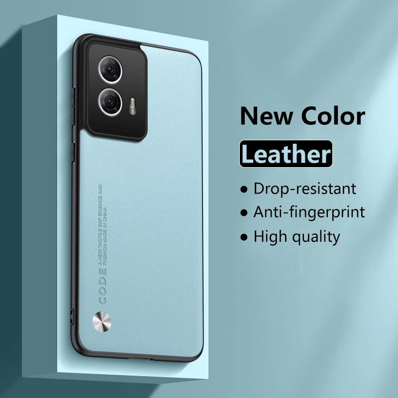 Leather Case for Motorola Moto G85 Matte Carbon Fiber Silicone Protection Hard Full Camera Phone Cover MotorolaMotoG85 XT2427-3