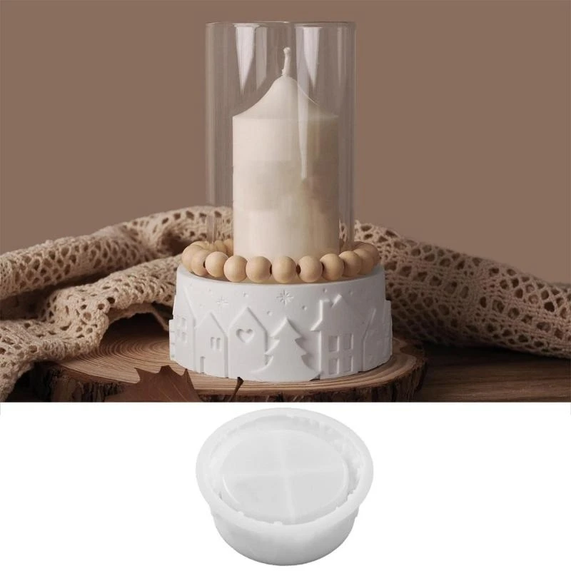  Handcraft Silicone Mould for Assembling Charm Candlelight House Night Lamp