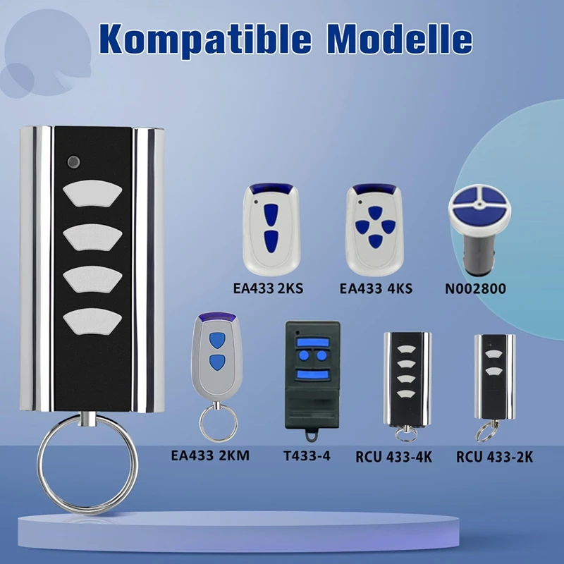 Remote Control For Normstahl Entrematic RCU 433-4K,RCU 433-2K,EA433 2KM,433.92 Rolling Code Garage Remote Control