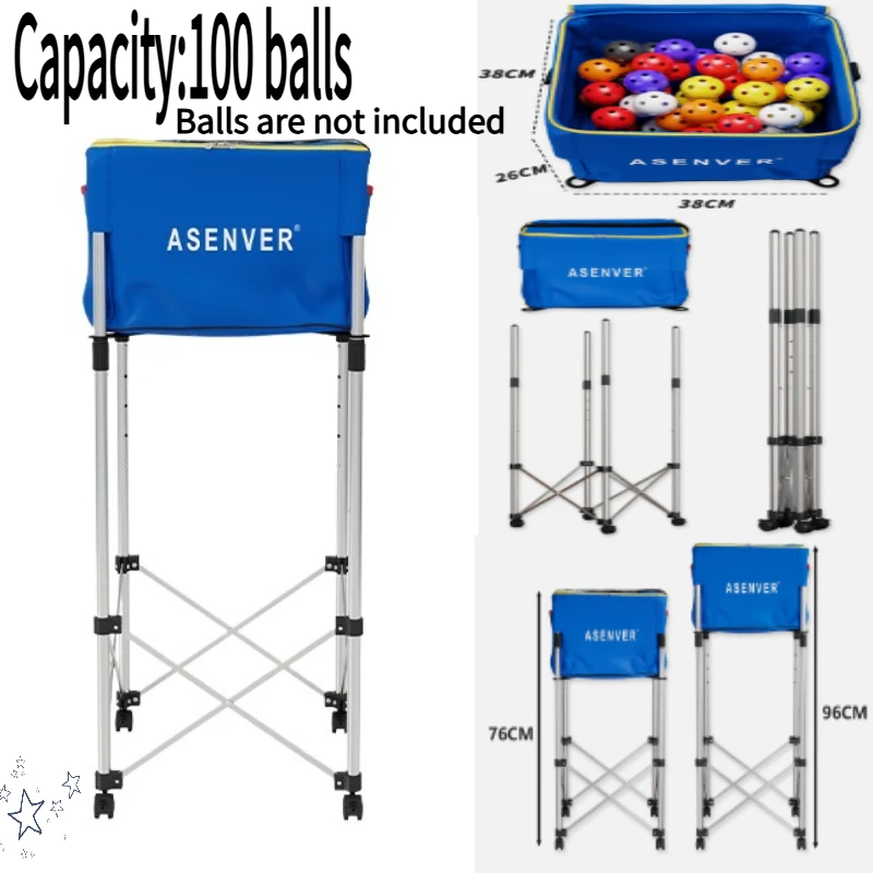 Pickleball Coaching Multi-ball Training  Badminton Mobile Service Frame Basket