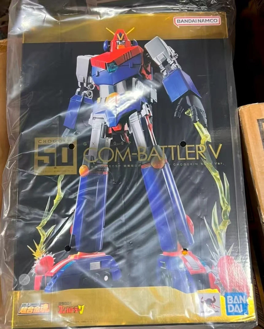 

【Оригинал】BANDAI Soul of Chogokin GX-50SP Суперэлектромагнитный робот-комбайт V CHOGOKIN 50th Ver Mecha-Complete Action Toy