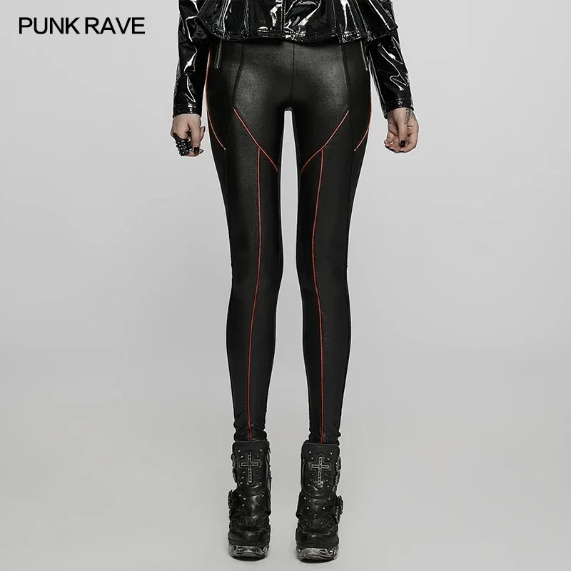 Punk Rave Frauen Gothic sexy Basic einfache Legging Persönlichkeit lässig Street Wear einfach passende Leggings Frauen Kleidung