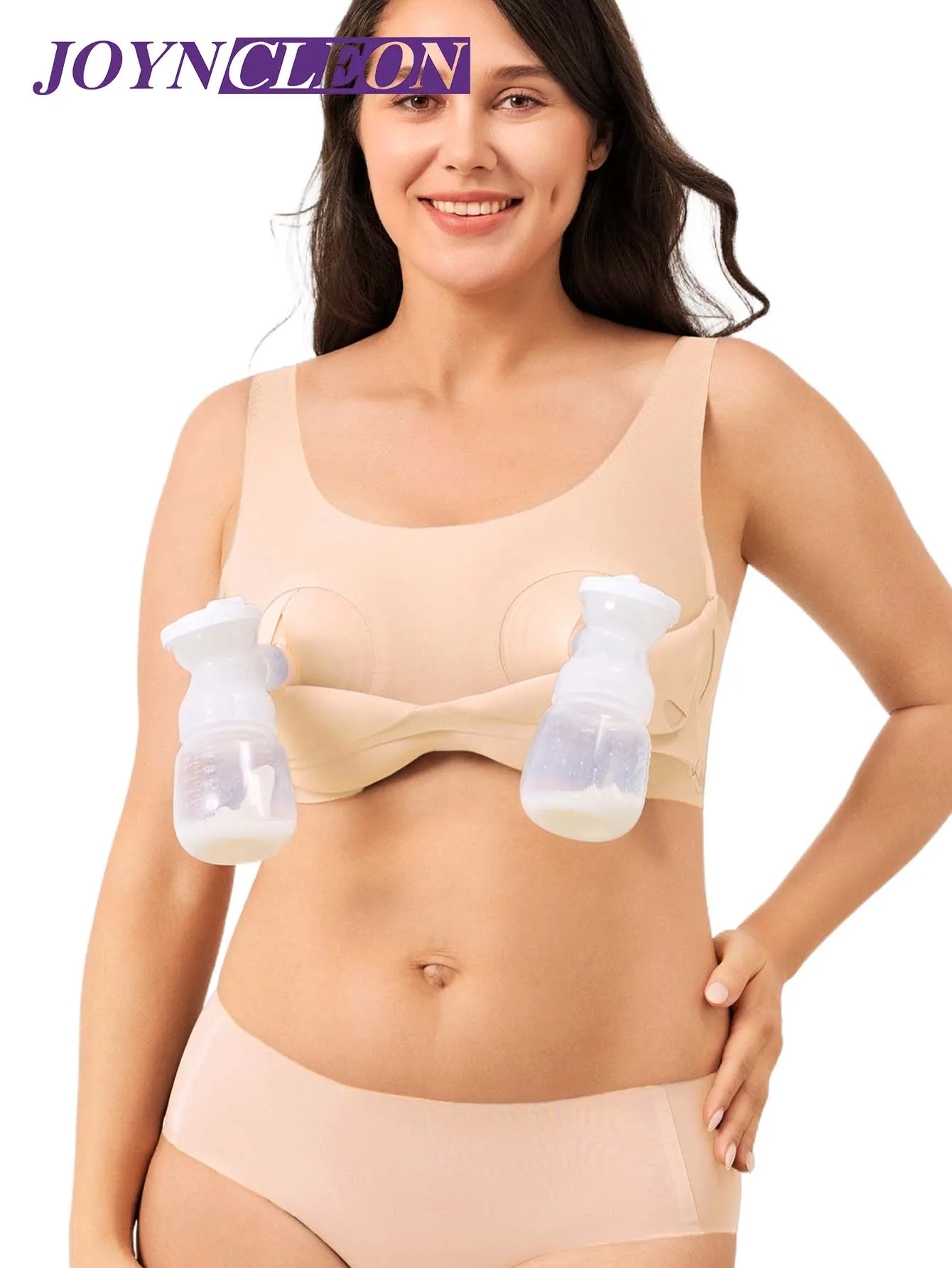 妊婦用授乳ブラ-マタニティハンズフリーポンプブラ-授乳ブラジャー-母親用下着-妊娠授乳ブラ