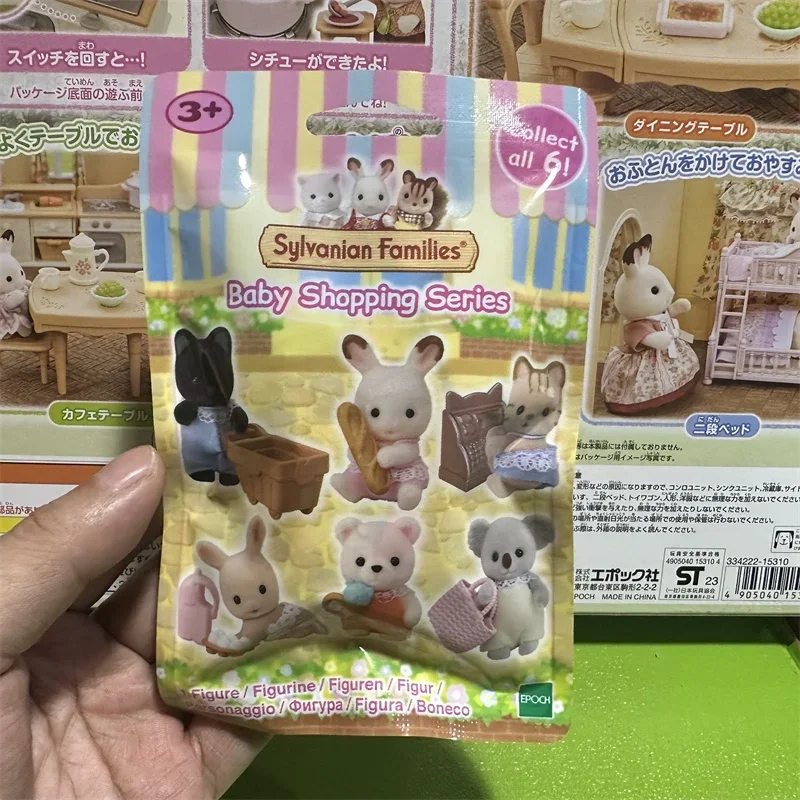 Sylvanian Families  Camping Dress Up Baby Anime Figrues Room Ornaments Flocking Toys Gifts