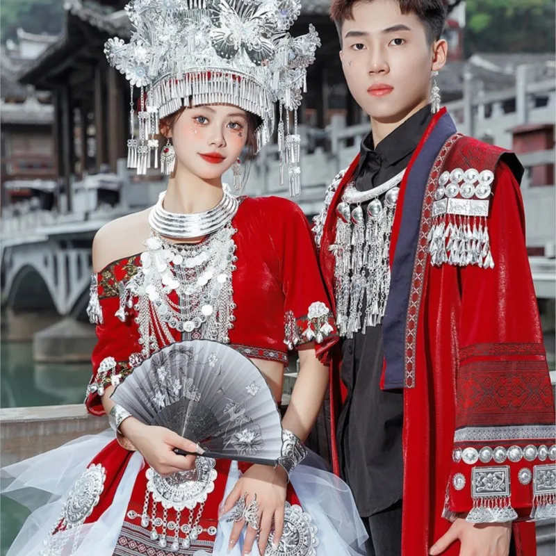 National dress female couple set men's travel photography clothing new