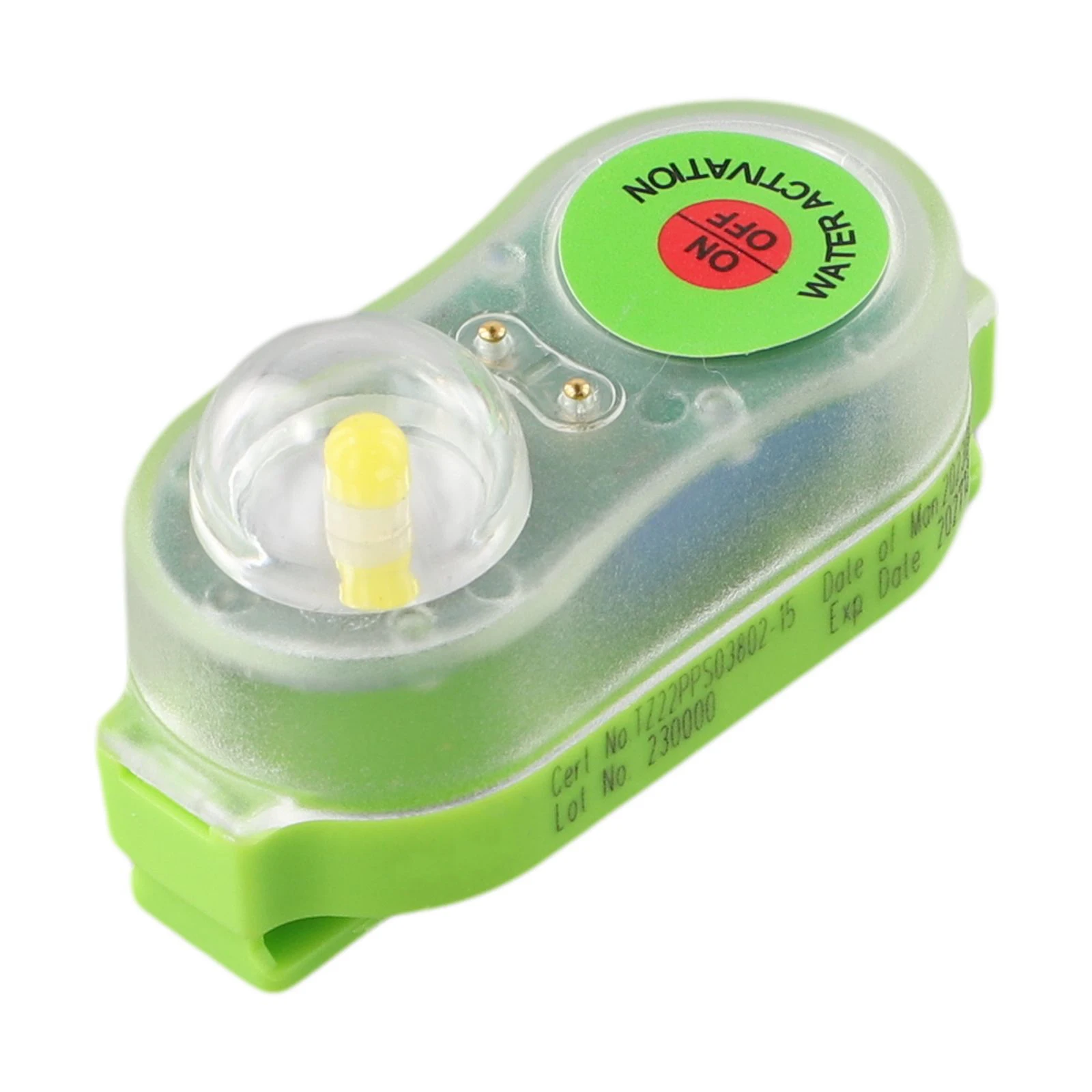 Surfing Life Jacket Light LED Lithium Life Vest Light Seawater Self-Lighting Life Saving Flashlight Conspicuous Attract Light