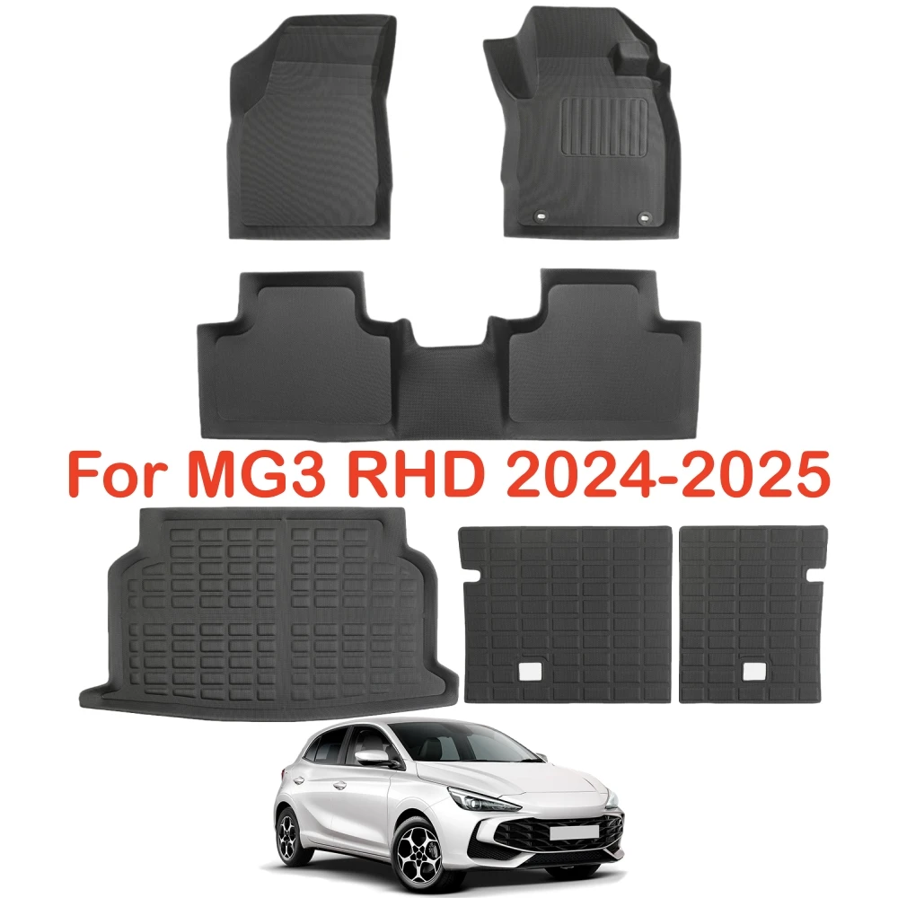 Für MG3 EV RHD 2024 2025 XPE 3D-Fußmatten Kofferraummatte Wasserdicht Rutschfest XPE-Fußpolster – Detail 1