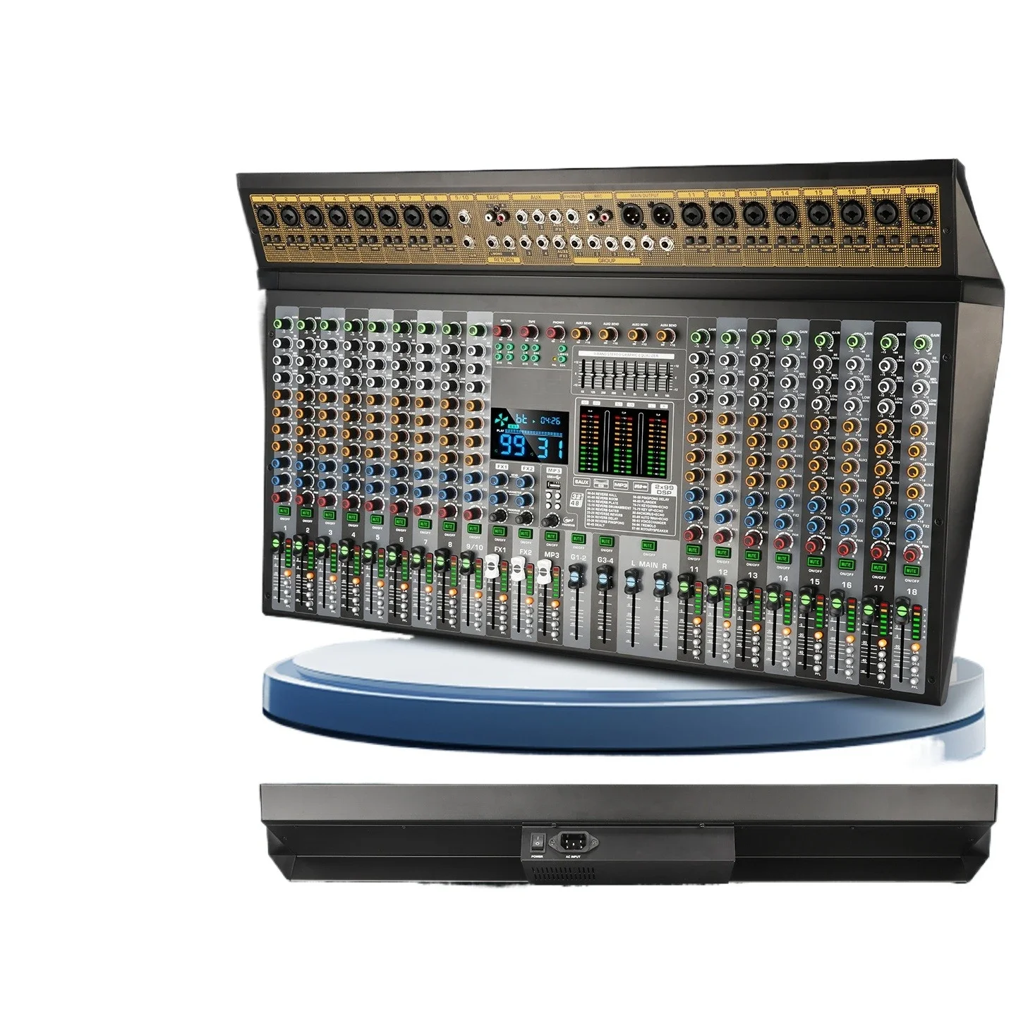 Professional 10-way mixer performance stage wedding outdoor bar double digital reverb band marshalling