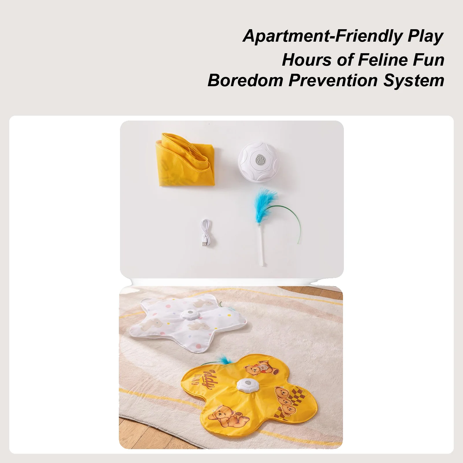 

Интерактивная игрушка для кошек с датчиком движения, 3 режима, для игр в помещении, для маленьких, средних и крупных кошек, котят, для дома, двора, веранды