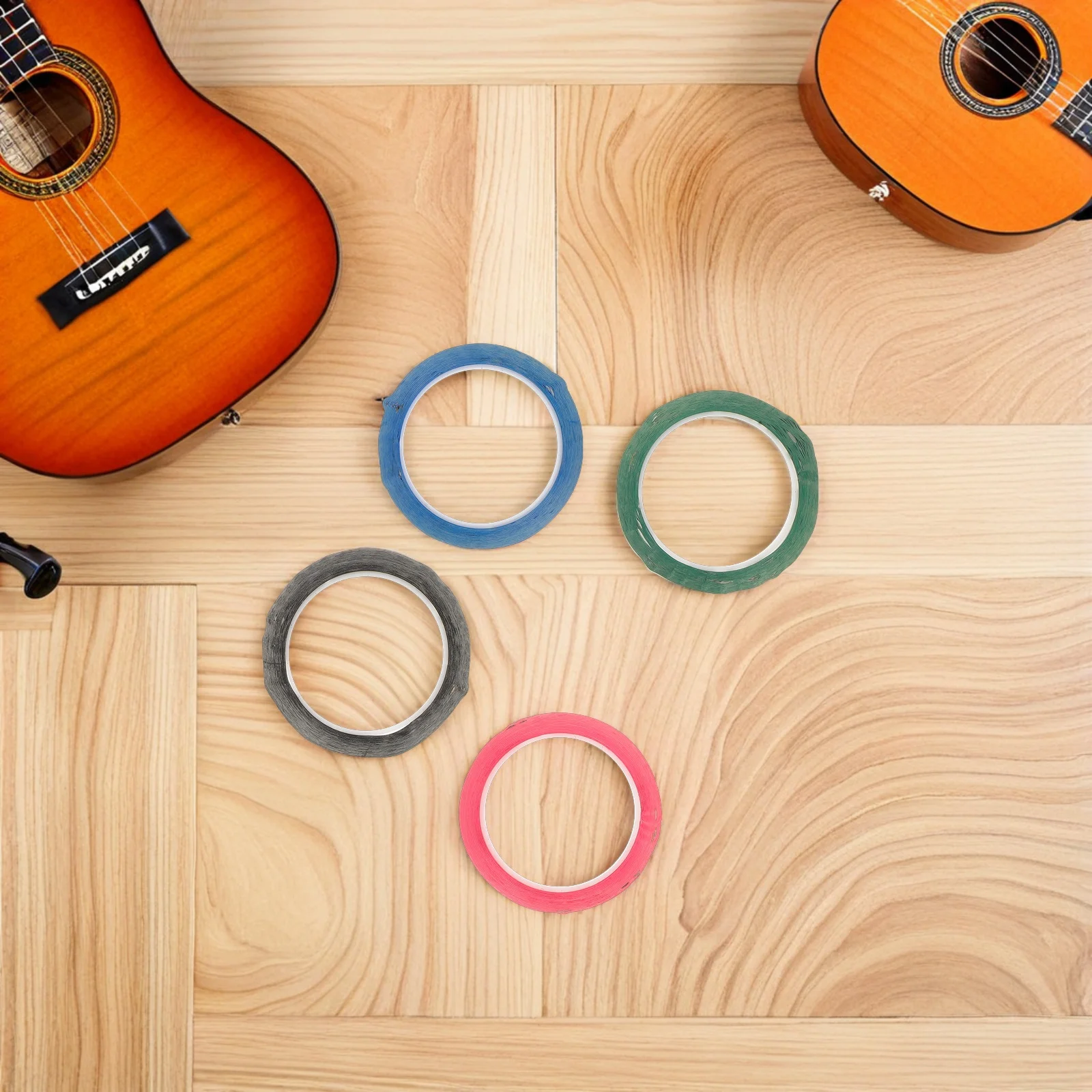 

7 Rolls Pointing Stickers Guitar Fretboard Fingerboard Tape for Beginners Colorful