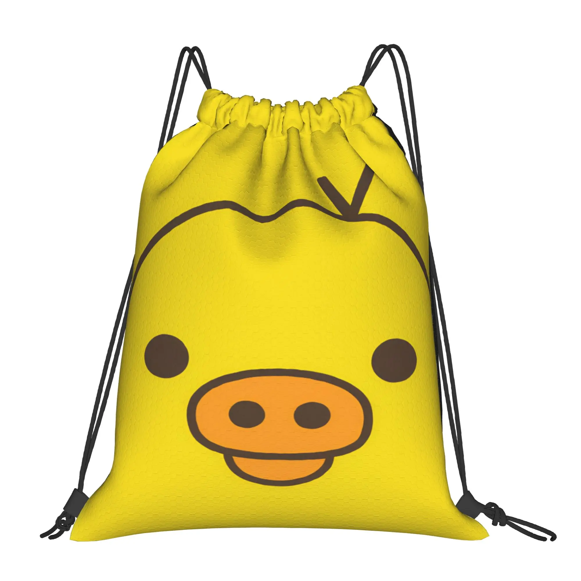 Rilakkuma Drawstring Bag  Foldable Minimalist Backpack Travel Sackpack String Bags For Couple